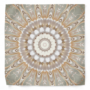 Ornate Floral Mandala Pattern Bandana
