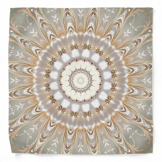 Ornate Floral Mandala Pattern Bandana