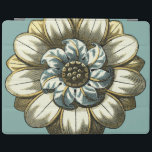 Ornate Floral Medallion on Light Blue Background iPad Smart Cover<br><div class="desc">A light blue background serves as the accent to this ornate floral medallion painting by Vision Studio. Layers of leaves multiply the beauty of the flower,  giving it a very life-like quality. Purchase it today and let it bloom in your home!</div>