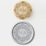 Ornate Floral Monogram Wedding Elegant Wax Seal Stamp<br><div class="desc">Ornate Floral Monogram Wedding Custom Elegant Wedding Wax Seal Stamp features your personalized monogram initials in elegant script typography surrounded by an ornamental floral frame. Perfect to add a touch of class and luxury to your wedding invitations, gifts and favors. Also suitable for engagements, anniversaries, birthdays, cocktail parties, parties, Christmas,...</div>