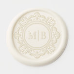 Ornate Floral Monogram Wedding Elegant Wax Seal Sticker<br><div class="desc">Ornate Floral Monogram Wedding Custom Elegant Wedding Wax Seal Sticker features your personalized monogram initials in elegant script typography surrounded by an ornamental floral frame. Perfect to add a touch of class and luxury to your wedding invitations, gifts and favors. Also suitable for engagements, anniversaries, birthdays, cocktail parties, parties, Christmas,...</div>