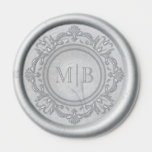 Ornate Floral Monogram Wedding Elegant Wax Seal Sticker<br><div class="desc">Ornate Floral Monogram Wedding Custom Elegant Wedding Wax Seal Sticker features your personalized monogram initials in elegant script typography surrounded by an ornamental floral frame. Perfect to add a touch of class and luxury to your wedding invitations, gifts and favors. Also suitable for engagements, anniversaries, birthdays, cocktail parties, parties, Christmas,...</div>