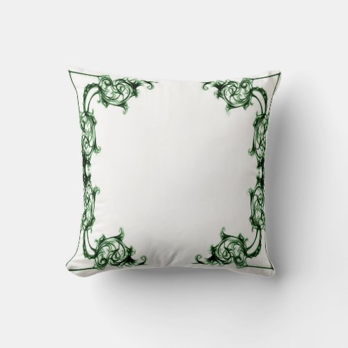 Ornate floral  swirl pillow