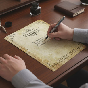 Ornate Flourish Vintage Style Business Letterhead