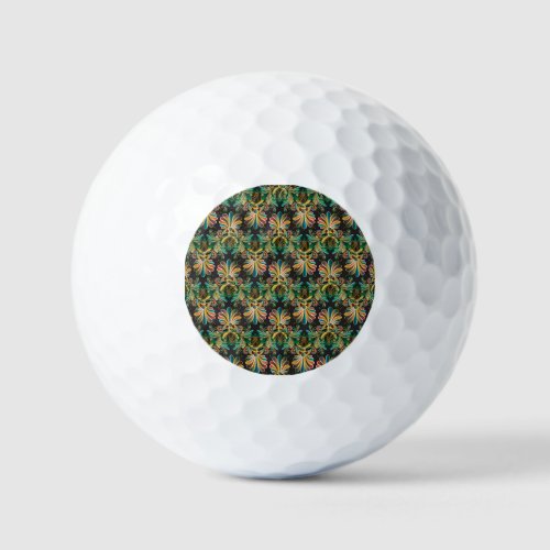 Ornate Flower Luxury Wallpaper Golf Balls