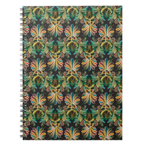 Ornate Flower Luxury Wallpaper Notebook