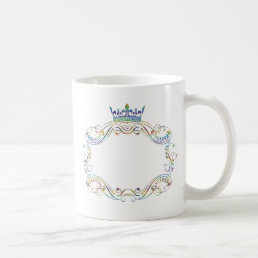 Ornate  Frame Medallion with Crown Coffee Mug