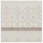 Ornate Geometric Floral Tile Pattern (2) Fabric