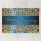 Ornate Gold Blue 50th Wedding Anniversary Placemat