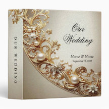 Ornate Gold Flourish Album Binder