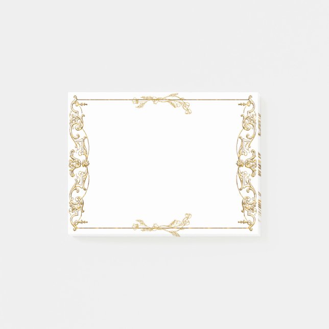 Ornate Gold Frame Notes (Front)