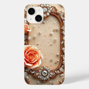 Ornate Gold Frame with Roses Case-Mate iPhone 14 Case