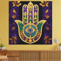  Ornate Gold Third Eye Hamsa