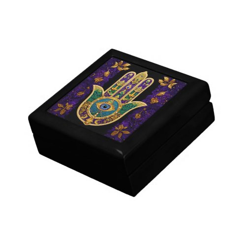  Ornate Gold Third Eye Hamsa Gift Box