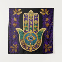  Ornate Gold Third Eye Hamsa