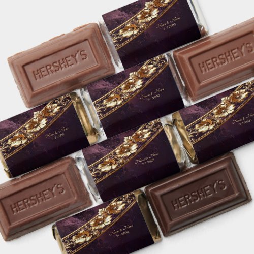 Ornate Golden Floral Hershey's Miniatures