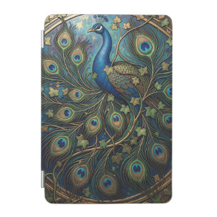 Ornate Golden Peacock Art Nouveau Ivy iPad Mini Cover