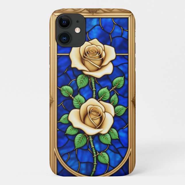 Ornate Golden Rose Artwork Case-Mate iPhone Case (Back)