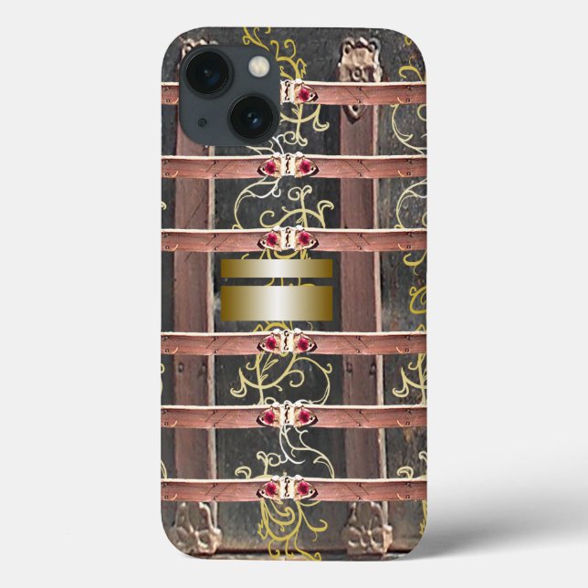 Ornate Goth Steampunk Leather Trunk CricketDiane Case-Mate iPhone Case (Back)