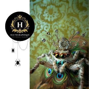 Ornate Green Jewel-Encrusted Peacock Spider Art Tissue Paper