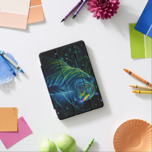 Ornate Green Tiger iPad Mini Cover