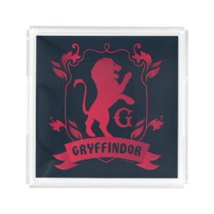 Ornate GRYFFINDOR™ House Crest Acrylic Tray