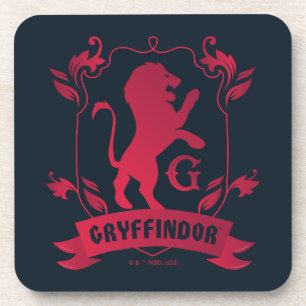 Ornate GRYFFINDOR™ House Crest Beverage Coaster
