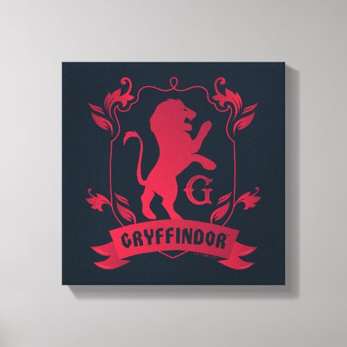 Ornate GRYFFINDOR House Crest Canvas Print