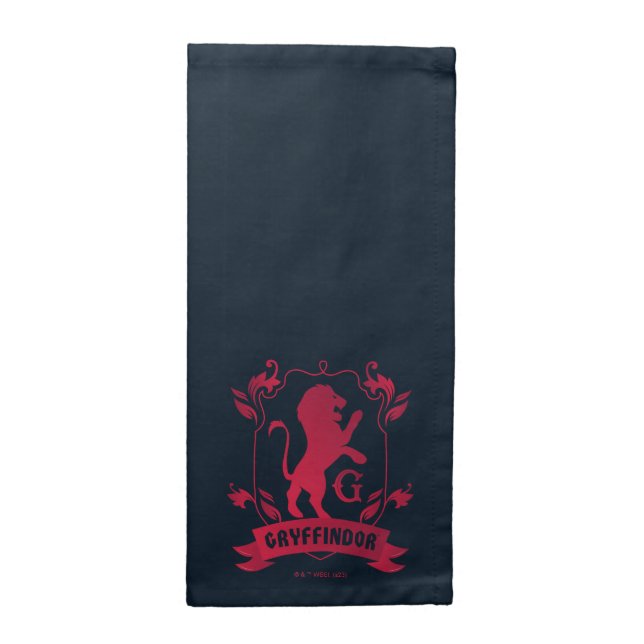 Ornate GRYFFINDOR™ House Crest Cloth Napkin (Half Fold)
