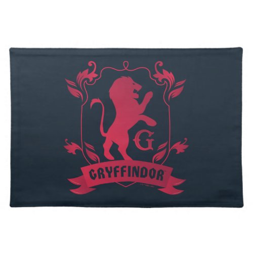 Ornate GRYFFINDOR House Crest Cloth Placemat