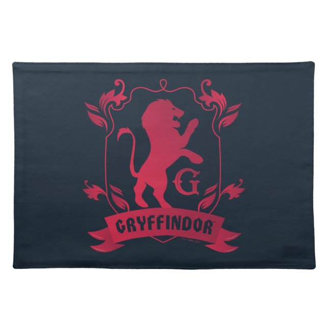 Ornate GRYFFINDOR™ House Crest Cloth Placemat (Front)