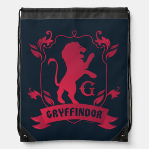 Ornate GRYFFINDOR™ House Crest Drawstring Bag