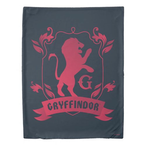 Ornate GRYFFINDOR House Crest Duvet Cover