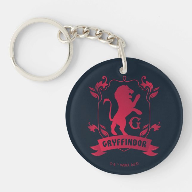 Ornate GRYFFINDOR™ House Crest Keychain (Front)