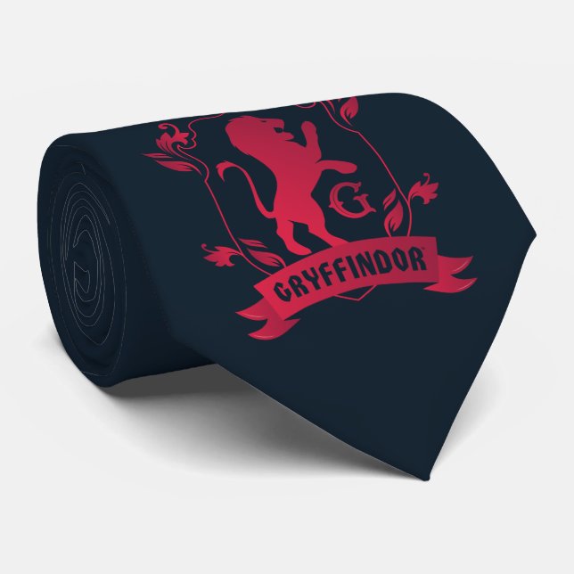 Ornate GRYFFINDOR™ House Crest Neck Tie (Rolled)