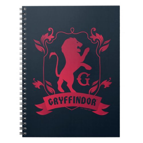 Ornate GRYFFINDOR House Crest Notebook