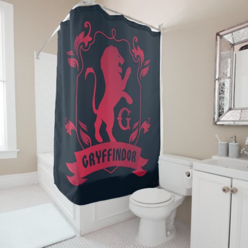 Ornate GRYFFINDOR House Crest Shower Curtain
