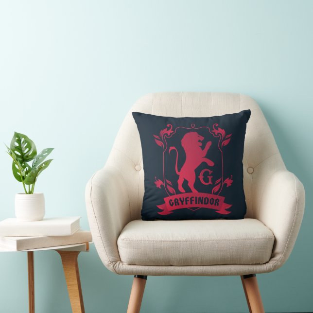 Ornate GRYFFINDOR™ House Crest Throw Pillow (Chair)