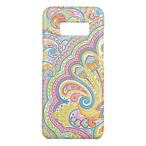 Ornate Hand Drawn Paisley Floral Motif Case_Mate Samsung Galaxy S8 Case