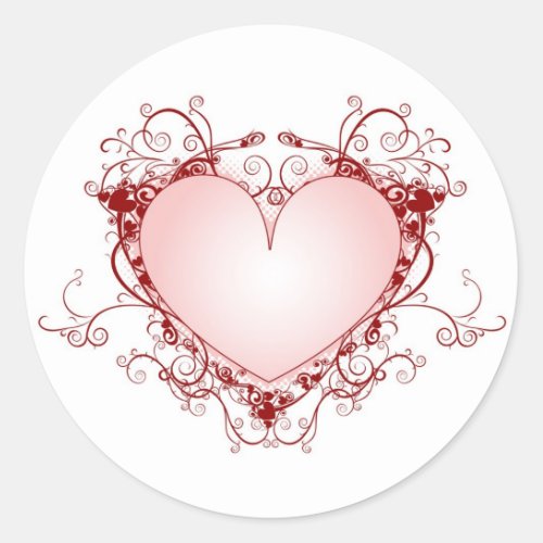 Ornate Heart Sticker