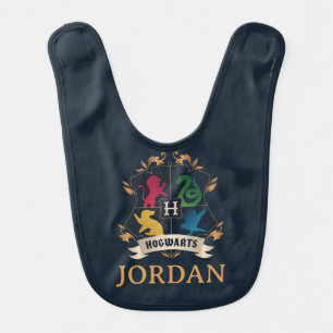 Ornate HOGWARTS™ House Crest Baby Bib