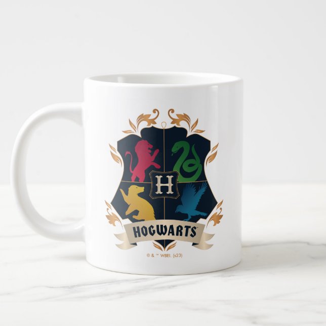 Ornate HOGWARTS™ House Crest Giant Coffee Mug (Left)