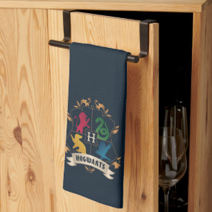 Ornate HOGWARTS™ House Crest Kitchen Towel