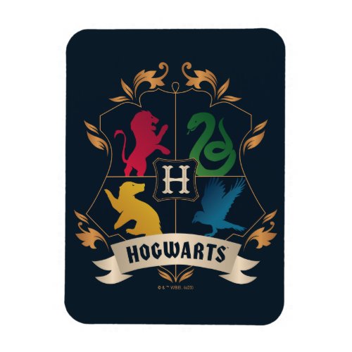 Ornate HOGWARTS House Crest Magnet