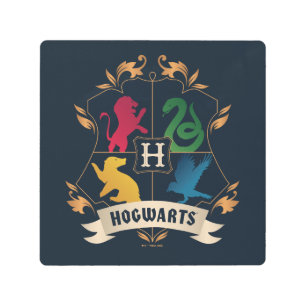 Ornate HOGWARTS™ House Crest Metal Print