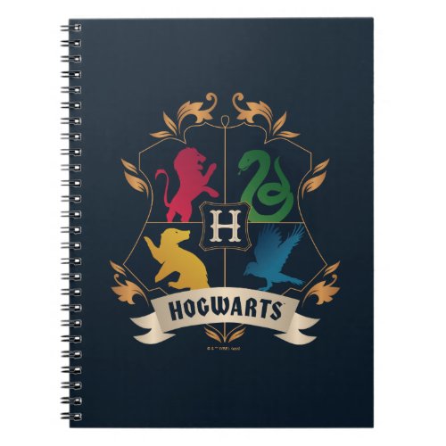 Ornate HOGWARTS House Crest Notebook