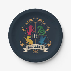 Ornate HOGWARTS™ House Crest Paper Plates