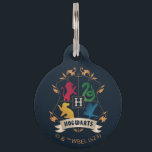 Ornate HOGWARTS™ House Crest Pet ID Tag<br><div class="desc">HARRY POTTER™ | Check out this ornate HOGWARTS™ Crest with colorful silhouettes of the four houses!</div>