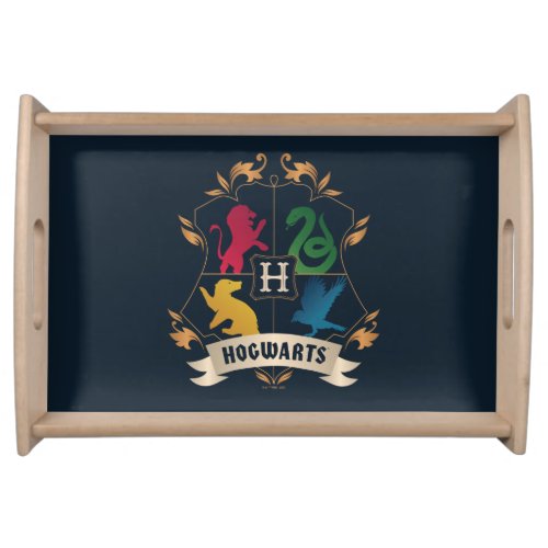 Ornate HOGWARTS House Crest Serving Tray