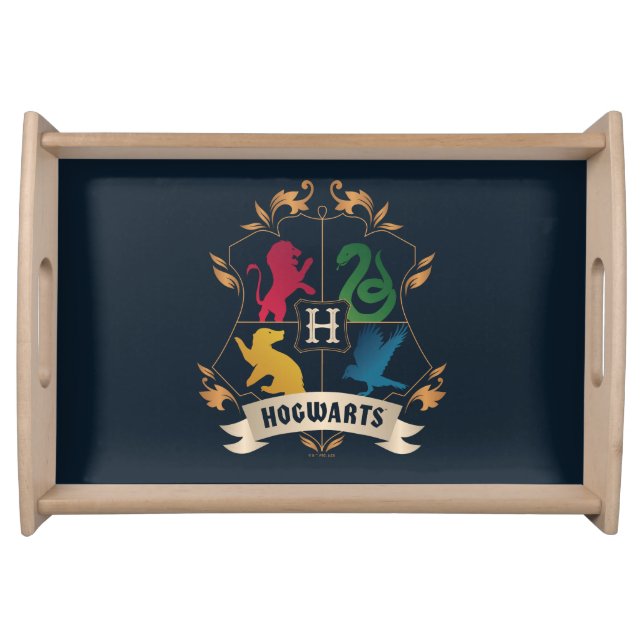 Ornate HOGWARTS™ House Crest Serving Tray (Front)